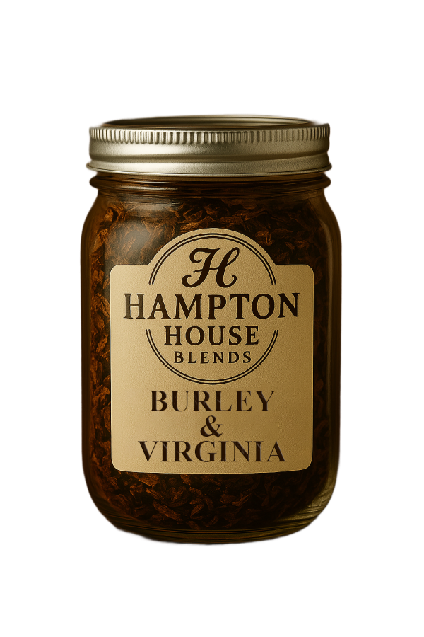 A jar of Hampton House Burley & Virginia tobacco.