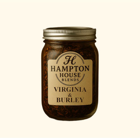 A jar of Hampton House Virginia Burley tobacco.
