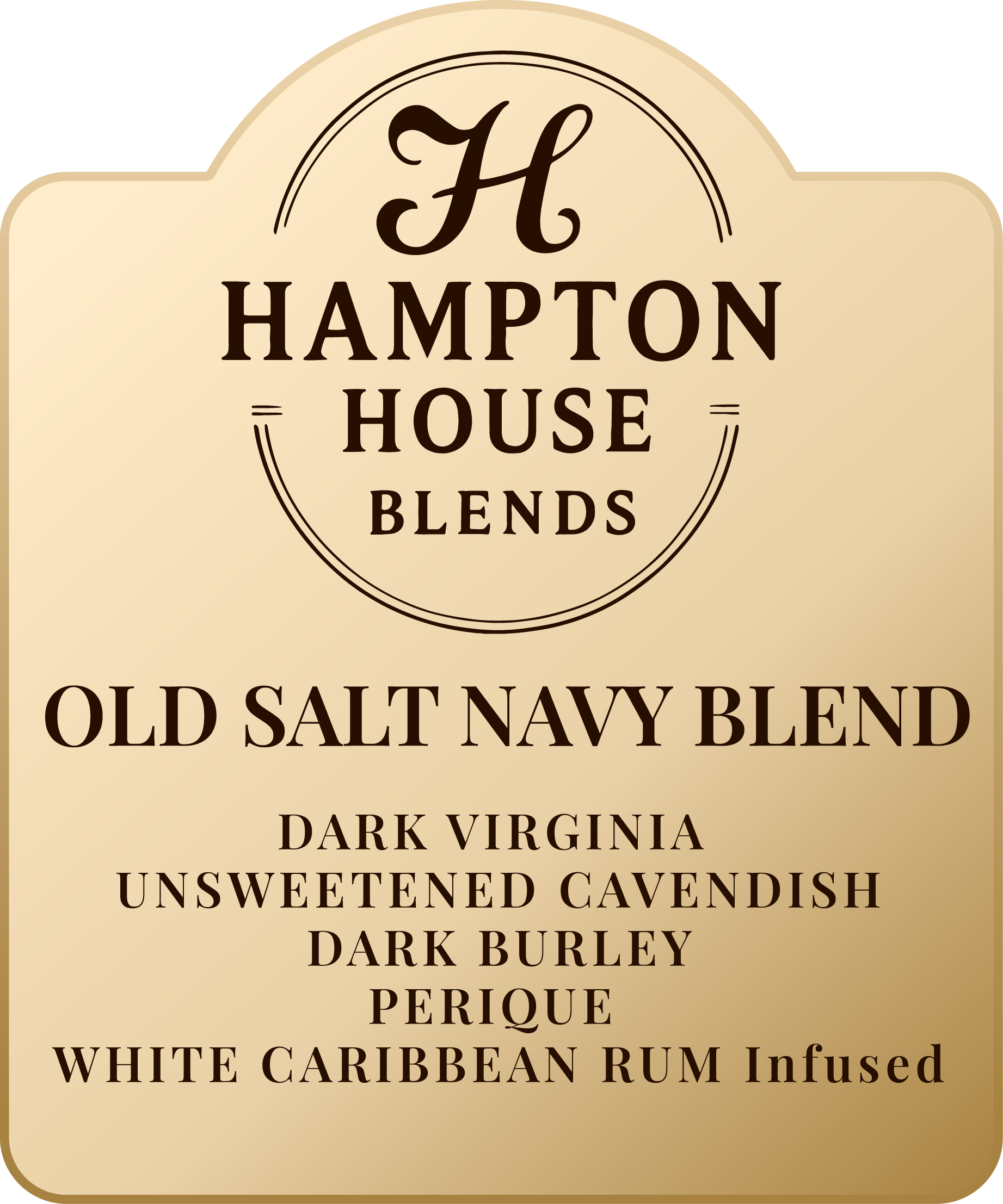 Logo of Hampton House Blends Old Salt Navy Blend rum.