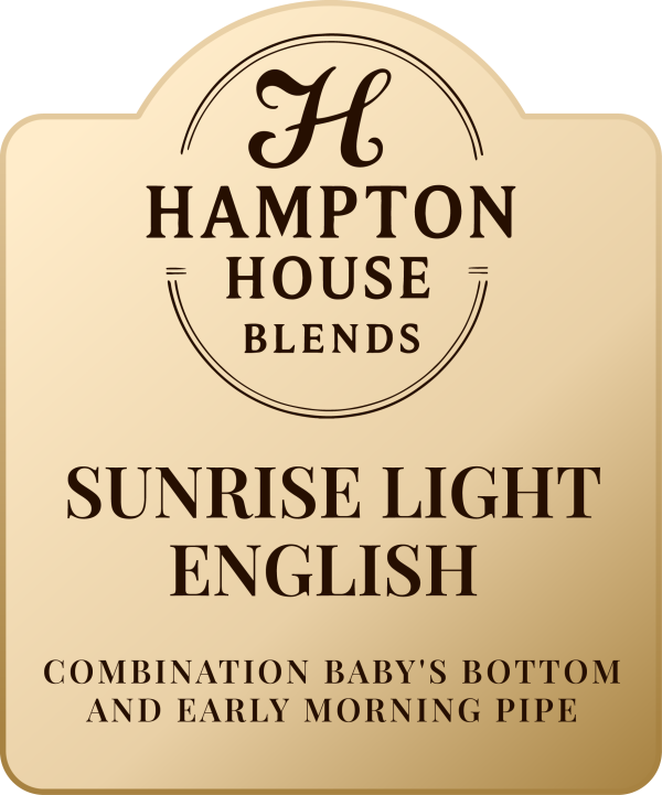 Label for Hampton House Blends Sunrise Light Baby Bottle.