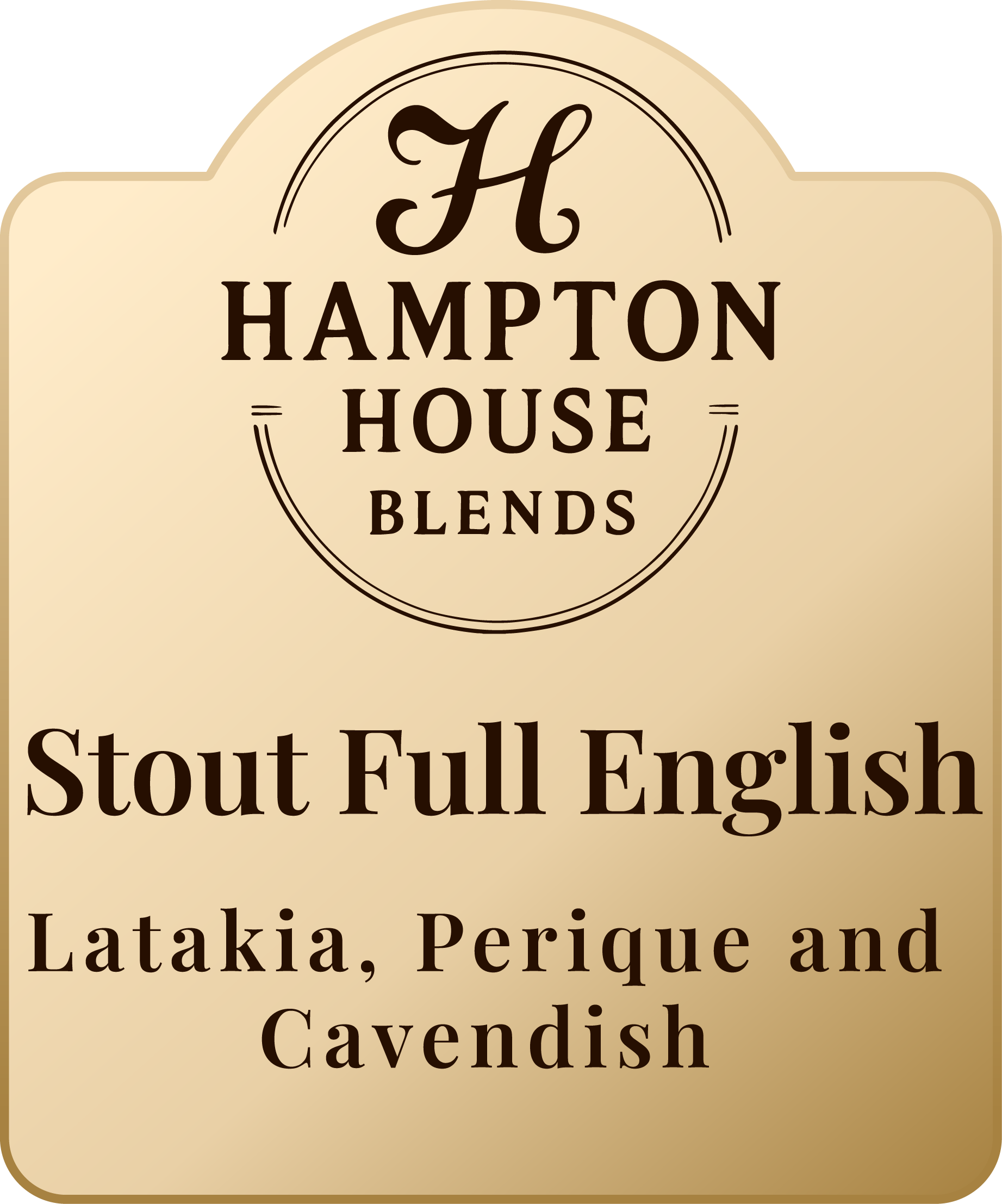 Logo of Hampton House Blends Stout Full English tobacco.
