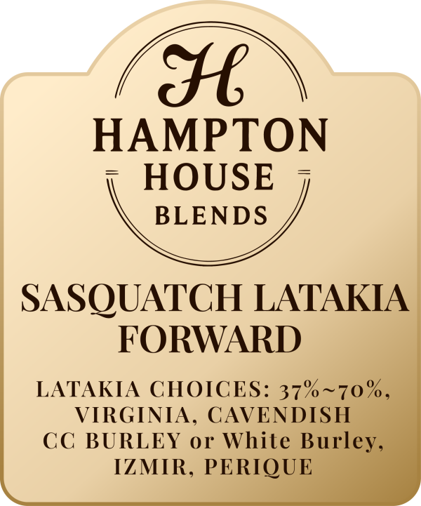 Logo of Hampton House Blends Sasquatch Latakia Forward tobacco.