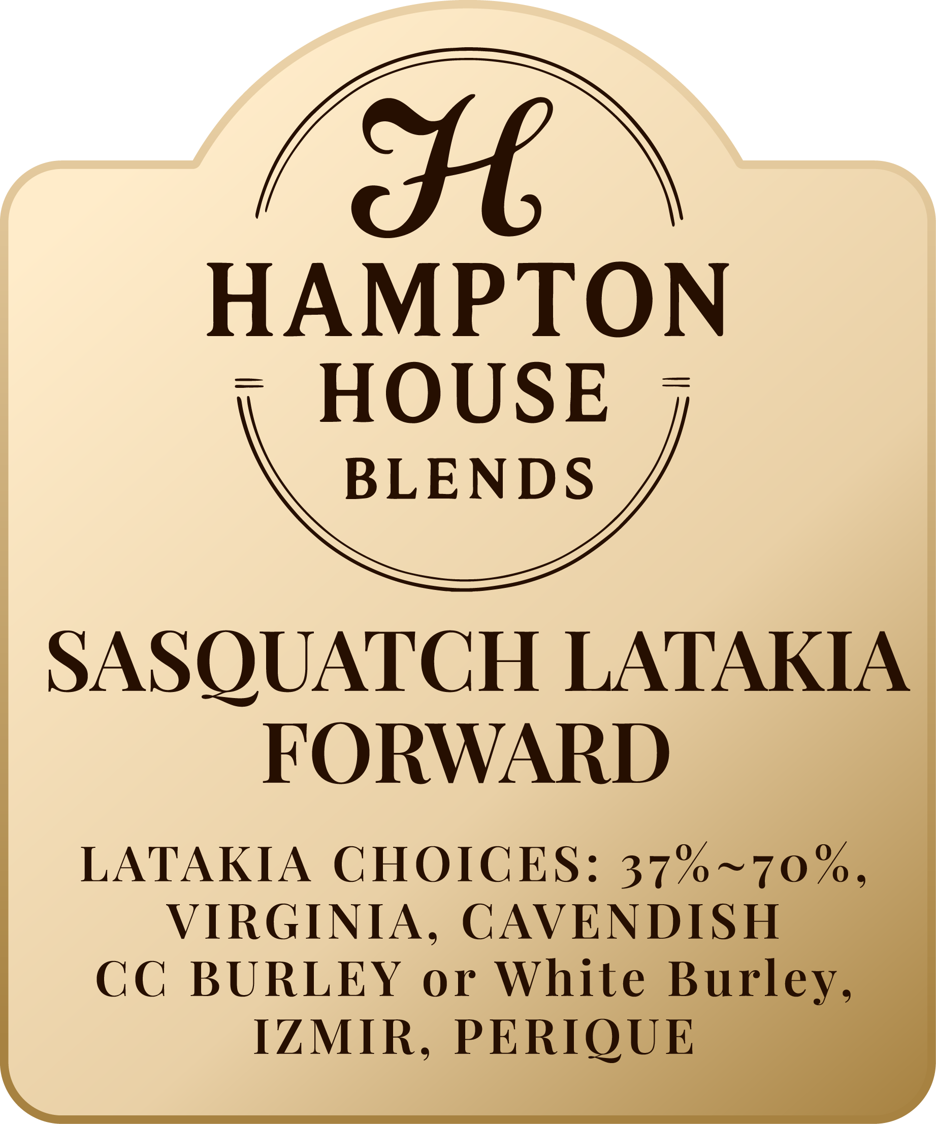 Logo of Hampton House Blends Sasquatch Latakia Forward tobacco.